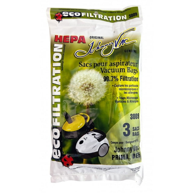Sac Microfiltre HEPA pour Aspirateur Traîneau PRIMA - Lot de 3 Sacs