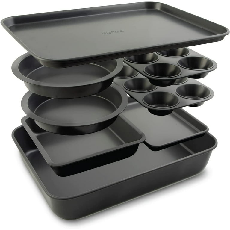 VAVSEA 7pcs Baking Pans Set, Carbon Steel Cookie Sheets, Nonstick