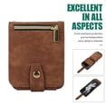 thumbnail image 2 of Dteck for Samsung Galaxy Z Flip3 Crossbody Wallet Case with Card Holder Zipper Pocket Lanyard Shoulder Strap, PU Leather Shockproof Protective Flip Cover for Galaxy Z Flip3 5G,Brown, 2 of 7