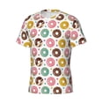 thumbnail image 3 of Rocae Colorful Donuts for Men's Moisture-Wicking Crew Tee - T-Shirt for Sports, Outdoor Activities, and Casual WearX-Large, 3 of 9