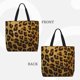 thumbnail image 2 of Easygdp Golden Leopard Glitter Bolsa Tote para Mujer, Bolso de Hombro para Trabajo, Playa, Viajes, Compras y Supermercado, 2 of 7