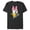 Dark Heather, variant on Daisy Duck Sassy & Glamorous Speckled Bow and Name - Short Sleeve Blended T-Shirt for Adults - Customized-Dark Heather