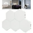 thumbnail image 3 of Lámpara de Pared Hexagonal, Luces Módulos Sensibles Al Tacto, Conjunto de Geometra Creativa, Luces Hexagonales LED, Paneles de Pared Hexagonales Inteligentes para Decetosación, 3 of 7