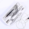 thumbnail image 5 of Geometry Set 10 Pieces Student Supplies with Shatterproof Storage Box,Includes Rulers,Protractor,Compass,Eraser,Pencil Sharpener,Lead Refills,Pencil,for Drawings（Grey）, 5 of 7