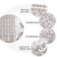thumbnail image 6 of Farmhouse Flower Waterproof Fabric Shower Curtain,Botanical Vintage Grey Leaf Plant Waterproof Fabric Shower Curtain for Bathroom Curtains Bathtubs Shower Curtains with 12 Hooks Extra Long 72x84, 6 of 8