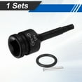thumbnail image 3 of Socket de Bit Hexagonal de Impacto de 1/2" Uxcell de 6mm de Acero CR-MO con Pasador de Seguridad para Adaptador de Conductores de Taladro Eléctrico, 3 of 7