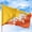 Bhutan, variant on India Outdoor Flag (3x5ft) by DreamController - Durable, Fade-Resistant Polyester, Double-Stitched, Brass Grommets - HD Printed South Asia Flag - Made in USA