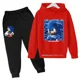 thumbnail image 5 of Conjunto de sudadera con capucha de Sonic para niños, conjunto de jersey para niños, sudadera y pantalones de 2 piezas, ropa de juego genial de manga larga de 100 cm a 160 cm, 5 of 5