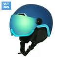 thumbnail image 2 of EnzoDate Esquí Cascos de Nieve con Gafas Integradas Escudo 2 en 1 Casco de Snowboard Máscara Desmontable Lente de Mejora Luz Amarilla Intercambiable, 2 of 5