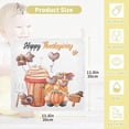 thumbnail image 2 of SKYSONIC 3 PCS Watercolor Gnome Turkey Baby Muslin Washcloths, Thanksgiving Drinks Face Towel Burp Cloths Ultra Soft Absorbent Cotton Bath Wipes Towels for Newborn Boys Girls, 2 of 7