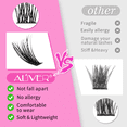 thumbnail image 3 of Aliver 2PC 30D+40D Single Lashes Eyelash Clusters 560 Pcs Individual Lashes 9-16 mm Mixed Lash Clusters DIY Lash Extension Self Application at Home, 3 of 8