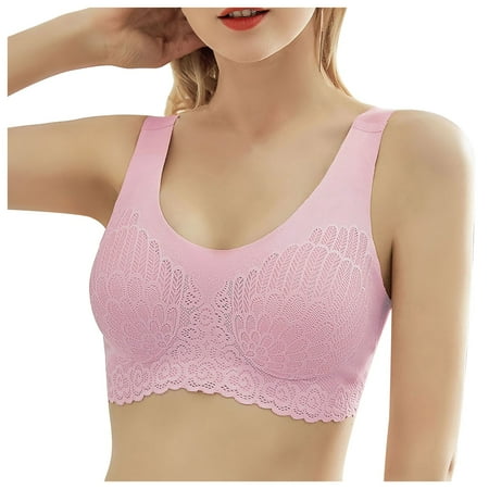 

YDKZYMD Women s Lightly Lined Everyday Bra Comfort Bra Cotton 3Pc Full-Coverage Bras Stretch Wireless Bra Push Up T-Shirt Bralettes