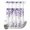 Purple, variant on No Hook Shower Curtain, Sage Green Shower Curtains for Bathroom with See Through Top Window, Eucalyptus Leaves Waterproof & Washable Bath Curtain Stand Up Stall 36"x72"