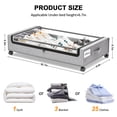 thumbnail image 5 of FOUKUS Under Bed Storage with Wheels:2 Pack Under the Bed Storage Bins, Collapsible Under Bed Storage Bags for Clothes, Sheets,Shoes,Linen-like Grey, 5 of 6