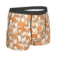 thumbnail image 3 of Fotbe Corgi Animal Men’s Total Support Pouch Boxer Briefs, X-Temp Cooling, Moisture-Wicking Underwear, Regular, Long-leg and Trunk-XX-Large, 3 of 9