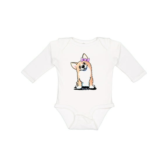 Inktastic Corgi Puppy Girl Boys or Girls Long Sleeve Baby Bodysuit