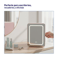 thumbnail image 4 of Mini Refrigerador Bluelander con Espejo LED, Capacidad de 4L, Estante Extraíble, Rosa, 4 of 4