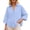 Blue, variant on Button down Shirts for Women Long Sleeve Solid Color Basic Collared Blouses Oversized Stretch Loose Dressy Casual Fall Clothes Army Green L