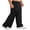 Black, variant on Tear Away Pants for Men 2 Side Snap Full Open Bottom Athletic Sweatpants Soft Post Surgery Pants with Pockets Sea Blue