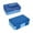 Blue, variant on Hxlamzoo 2-Pack 4-Compartment Insulated Lunch Box with Leak-Proof, Microwave-Safe Food-Grade Plastic Containers (9.06x5.91x3.07in) - Portable for Work, School, Travel & Outdoor