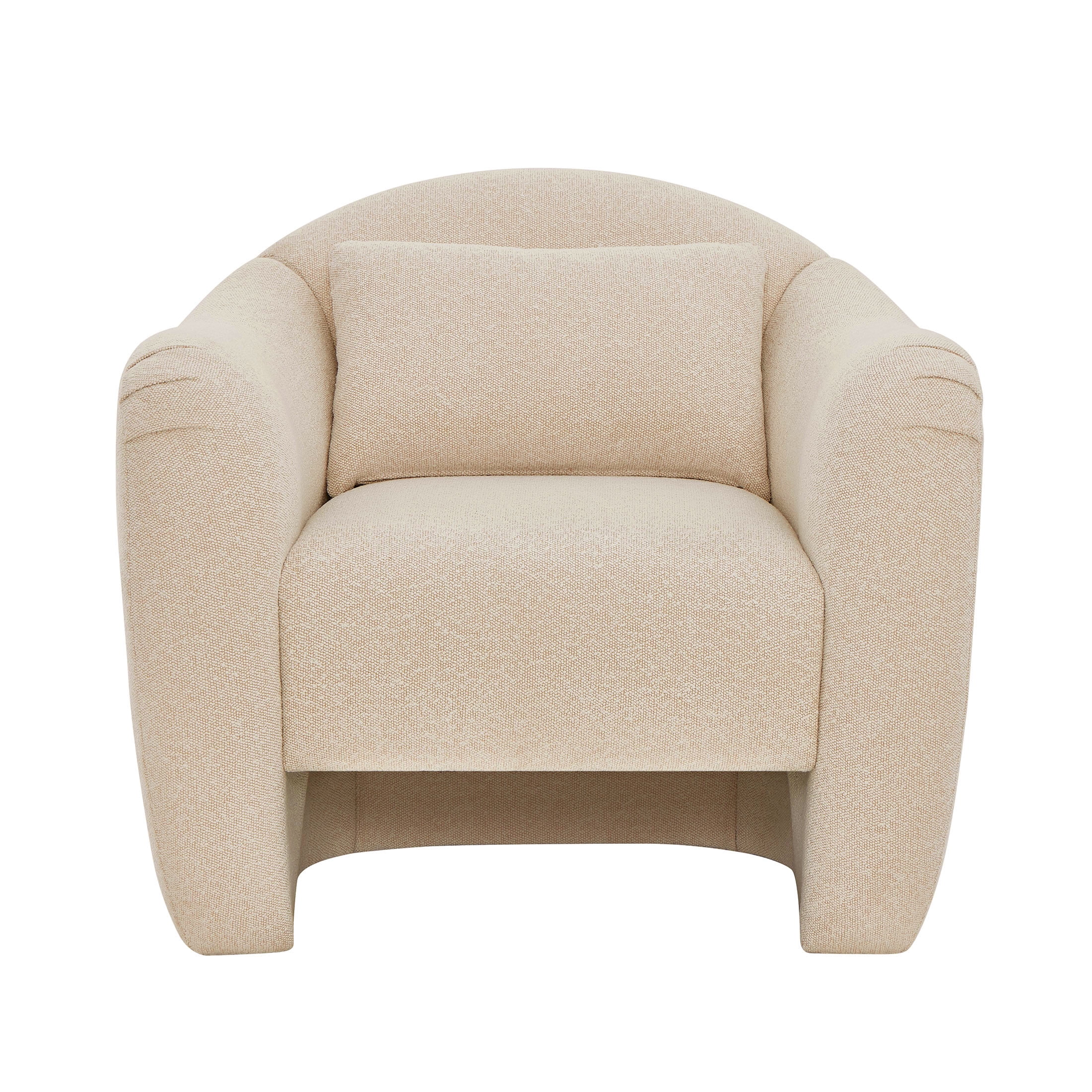 Beautiful Barrymore Teddy Accent Chair by Drew Barrymore, Cream Shearling