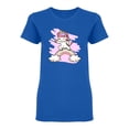 thumbnail image 2 of Cute Unicorn And Rainbow Shaped T-Shirt Women -Image by Shutterstock, Female x-Large, 2 of 4