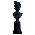 thumbnail image 1 of AMLESO Statue de Buste pour Femme Sculpture Élégante en Résine Noire, 1 of 7
