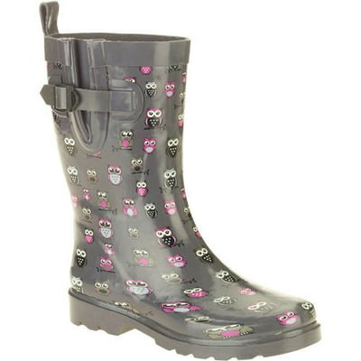 Owl rain hotsell boots womens