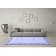 thumbnail image 3 of Ahgly Company Indoor Rectangle Abstract Blue Modern Area Rugs, 3' x 5', 3 of 4