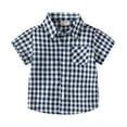 thumbnail image 1 of Sunnyoo Short Sleeves Polyester Breathable Button Up Shirts (Boy's 2-3 Years), 1 of 4