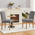 thumbnail image 3 of Renwick 2PCS Upholstered Dining Chairs, Dark Gray, 3 of 8