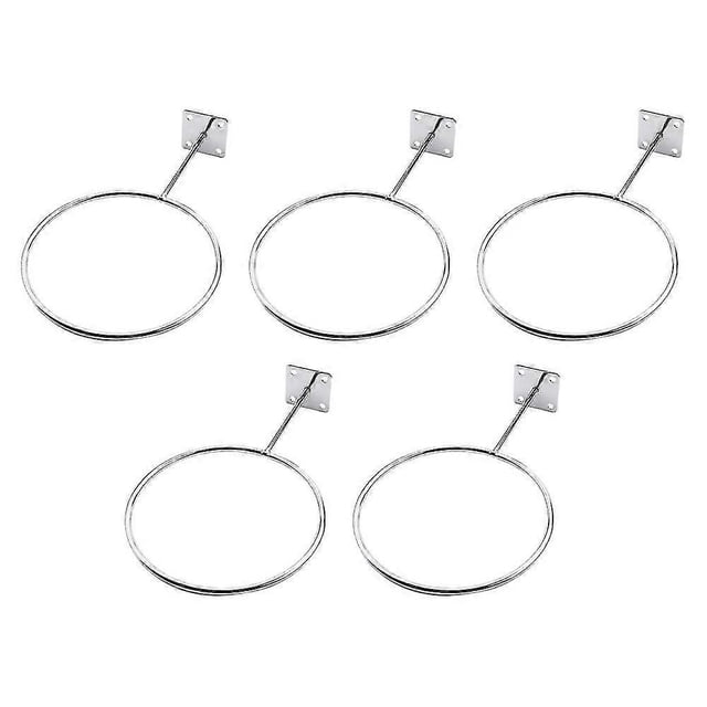 5 Pack Ball Holders Wall Mount Sports Exercise Ball Storage Rack Organizer For Display Basketball Volleyball Soccer