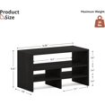 thumbnail image 3 of Wood Office Supplies Organizer with Storage Spaces, Desk Top Organizer Shelf with Five Storage Compartments for Desk, Office, Dorm, Classroom, Black, 3 of 14