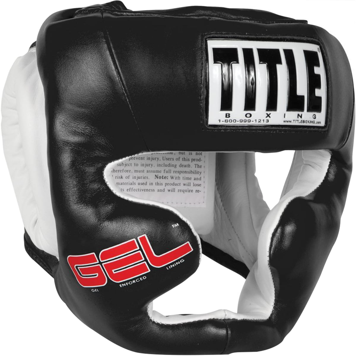 Black Ringside Youth Face Saver Boxing Headgear Large 