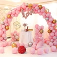 thumbnail image 1 of Kit de soporte para arco de globos Bolsa de agua Base hexagonal Tubo de acero Varilla de fibra de 15 secciones Anillo de bomba Hebilla Clip de flor de ciruelo Anudador Pegamento de puntos, 1 of 9