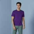 thumbnail image 3 of REDHOTYPE T-Shirt d'Été pour Hommes 100 % Coton Manches Courtes Col Rond Confortable Tops Unis, 3 of 5