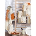 thumbnail image 2 of Burnt Orange Kitchen Dish Towels for Drying Dishes Set of 3, Modern Geometric Grey Oil Painting Abstract Waffle Weave Microfiber Hand Tea Bathroom Towels Quick Dry & Absorbent Towel 15.7x23.6, 2 of 7