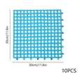 thumbnail image 3 of LACKUST Modular Interlocking Drainage Mat 10 Pack 12x12 Inch Non-Slip PVC Floor Tiles for Bathroom Shower Kitchen Garage Workshop, 3 of 8