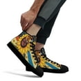 thumbnail image 4 of Hippie Dachshund High Top Canvas Shoes Sneakers Black Size 5, 4 of 7