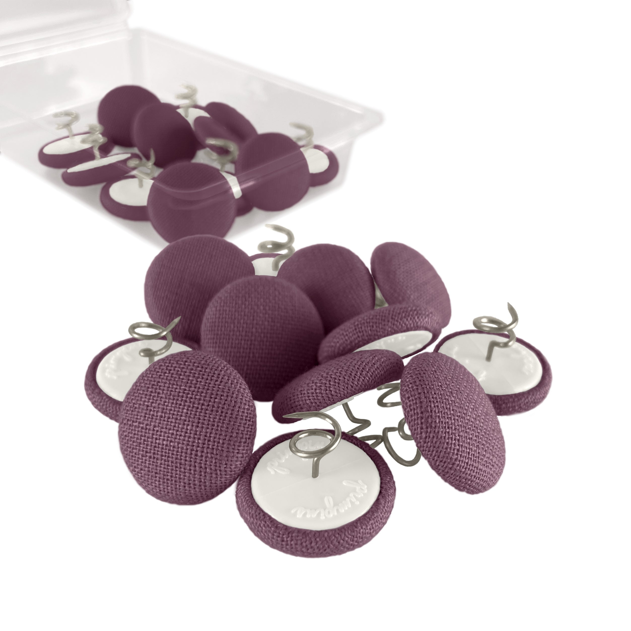 Primpins Upholstery Tacks Fabric Covered Button Twist Pins For Bed Skirts, Slipcovers