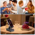 thumbnail image 5 of Induction Audio Speaker 5in1 Phone Holder Rechargeable with Colorful Ambient Light 300? Foldable for Tablet Android, Gifts for Men Women (Black) Mirror, 5 of 6