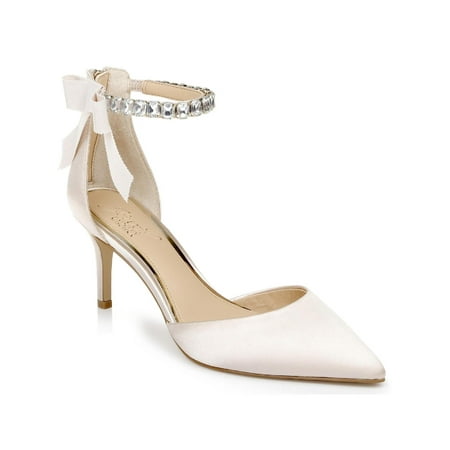 

Jewel Badgley Mischka Womens Jaycee Rhinestone Zipper Pumps