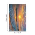 thumbnail image 2 of FCXZI Sunset Ocean Beach Diatom Mud Mats Non-Slip Fast Absorption 24x16in, 2 of 5