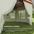 thumbnail image 5 of Outsunny 22.3 x 16.4 ft Party Tent, Heavy Duty Outdoot Canopy Tent with 2 Doors and 6 Windows, American Flag, 5 of 10