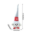 thumbnail image 3 of Christmas Owls Plush Home Decors Owl Collectible Dolls Pointy Hat Christmas Owl Desktop Decoration Nordic Owl Christmas Elf Doll Ornament for Christmas Home Tabletop Decor(White), 3 of 6
