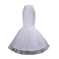 thumbnail image 5 of Cxenplz Women's Mermaid Petticoat Crinoline Fishtail Wedding Skirt Half Slips Shaping Floor Length 1 Ring Tail Underskirt, 5 of 5