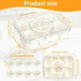 thumbnail image 2 of YOYTOO Snack Box Container with Dividers 8 Compartment Plastic Snackle Boxes Containers Lunch Box with Lids & Handles, 2 of 9