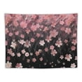 thumbnail image 5 of COMIO Pink Cherry Flowers Wall Tapestry 40x30 Inch Floral Sky Spring Backdrop Hanging Polyester Home Decor for Bedroom Living Room Dorm, 5 of 7