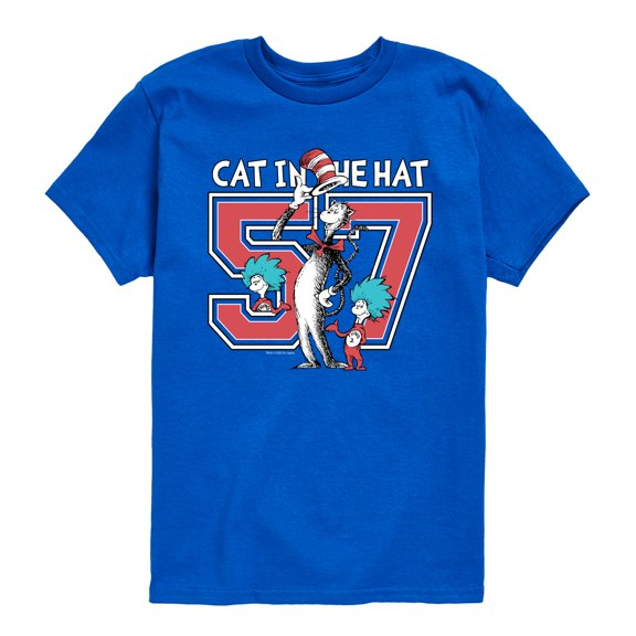 The Cat in the Hat - Cat in the Hat Jersey - Youth Boys Short Sleeve Graphic T-Shirt