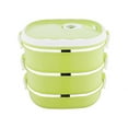 thumbnail image 2 of Contenants de Rangement en Acier Inoxydable avec Couvercles à 3 Couches 2700 ml Boîte à Lunch Rectangulaire pour Aliments Boîte à Lunch en Acier Inoxydable Boîte à Lunch Boîte de Rangement pour Aliments Boîte à Lunch pour Enfants Aliments Chauds, 2 of 8
